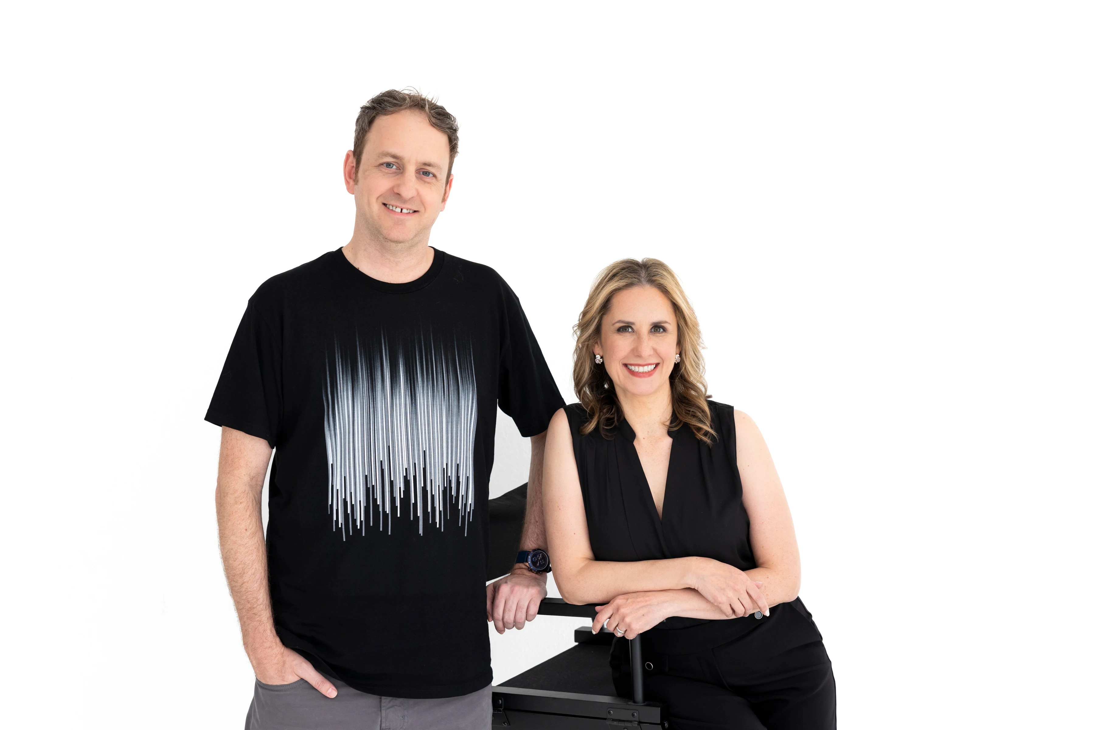 Daniel and Laressa Watlington together in the studio