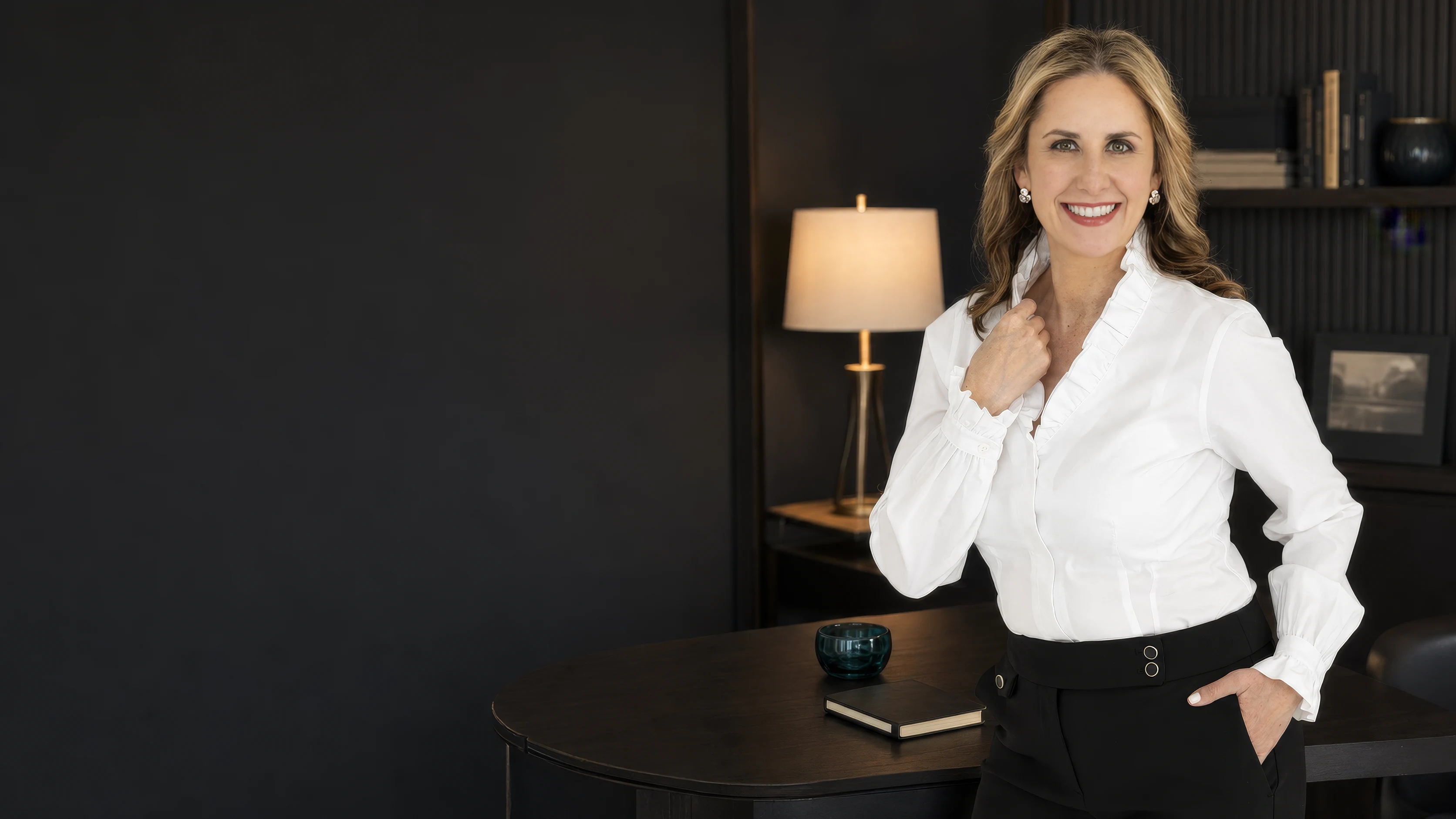 Laressa Watlington in a refined executive workspace